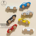 Drewniane samochody sportowe zestaw, zabawka dla dzieci, auta Le Toy Van - Zabawki z Lasu 