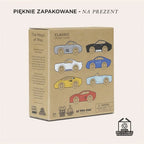 Drewniane samochody sportowe zestaw, zabawka dla dzieci, auta Le Toy Van - Zabawki z Lasu 