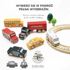 Drewniane samochody zestaw Nowy Jork, zabawka pojazdy dla dzieci Le Toy Van - Zabawki z Lasu 