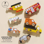 Drewniane służby ratunkowe zestaw, samochody zabawka dla dzieci, Le Toy Van - Zabawki z Lasu 