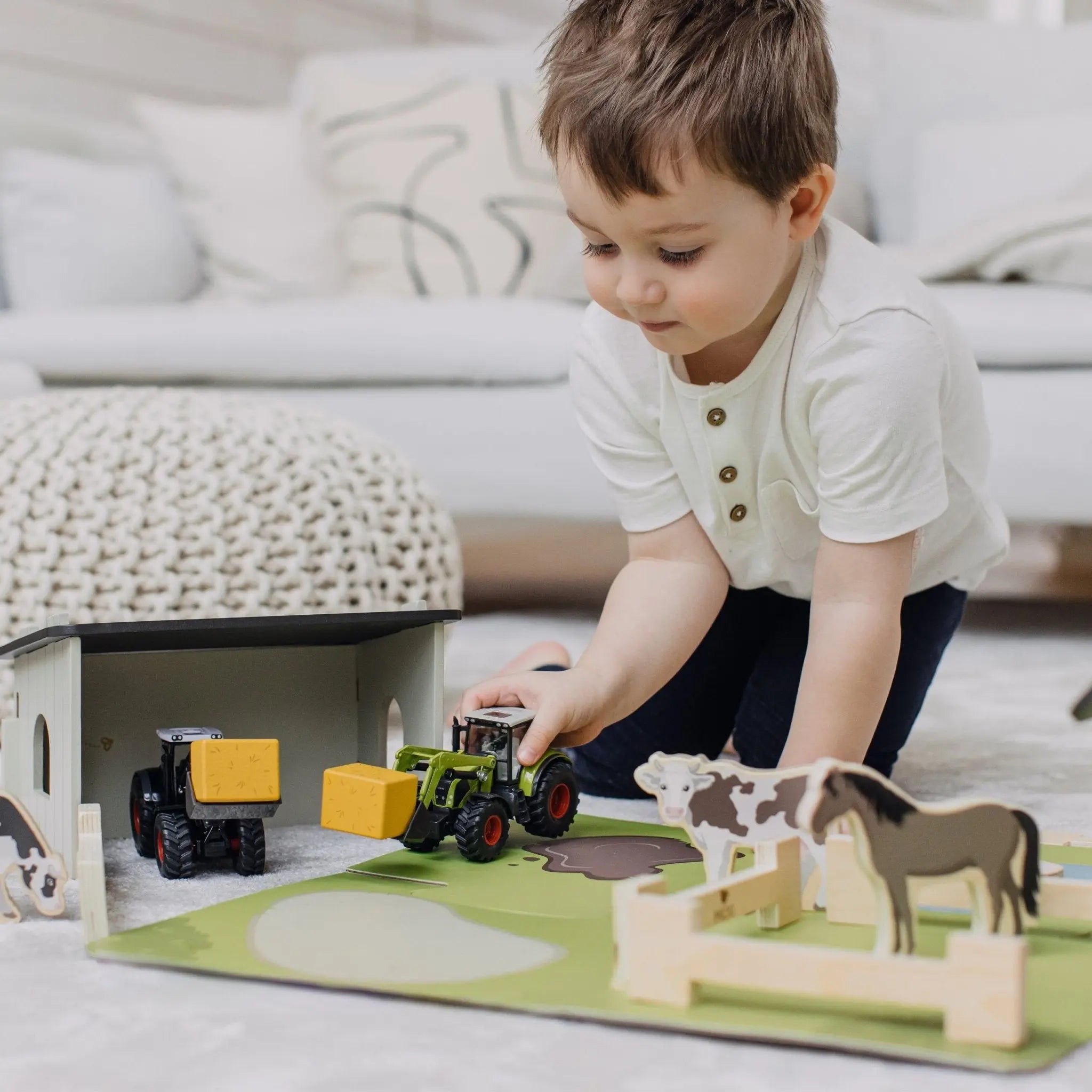 Drewniane zwierzątka, zabawka dla dzieci, figurki, odgrywanie ról, Micki - Zabawki z Lasu 