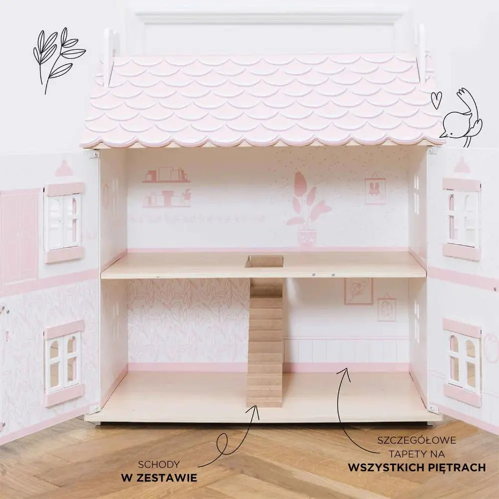 Drewniany domek dla lalek Sophie, zabawka dla dzieci, domki, Le Toy Van - Zabawki z Lasu 