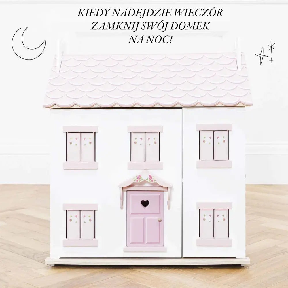 Drewniany domek dla lalek Sophie, zabawka dla dzieci, domki, Le Toy Van - Zabawki z Lasu 
