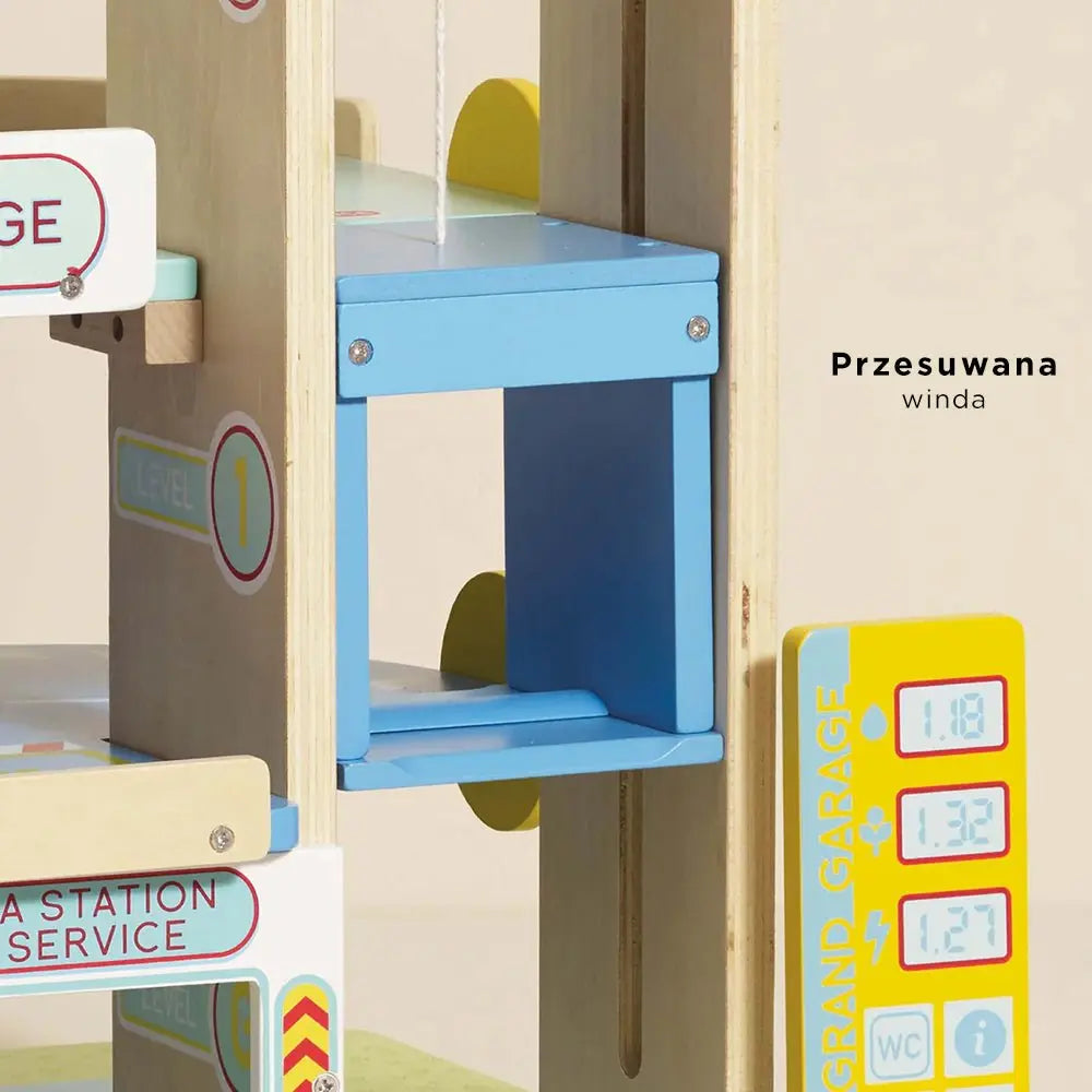 Drewniany garaż wielopoziomowy Le Grand Garage zabawka, dzieci Le Toy Van - Zabawki z Lasu 