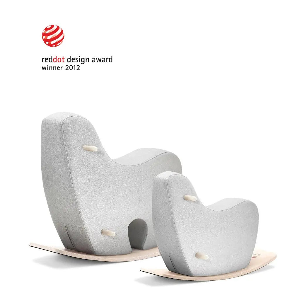 Drewniany konik na biegunach, zabawka dla dzieci koń bujany meble ooh noo - Zabawki z Lasu 