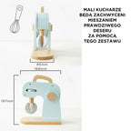 Drewniany mikser z akcesoriami, zabawka dla dzieci, gotowanie, Le Toy Van - Zabawki z Lasu 