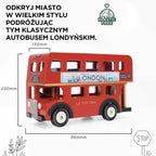 Drewniany piętrowy autobus, Londyn, zabawka dla dzieci, pojazd, Le Toy Van - Zabawki z Lasu 
