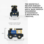 Drewniany pociąg Twilight zestaw z wagonami, zabawka dla dzieci, Le Toy Van - Zabawki z Lasu 