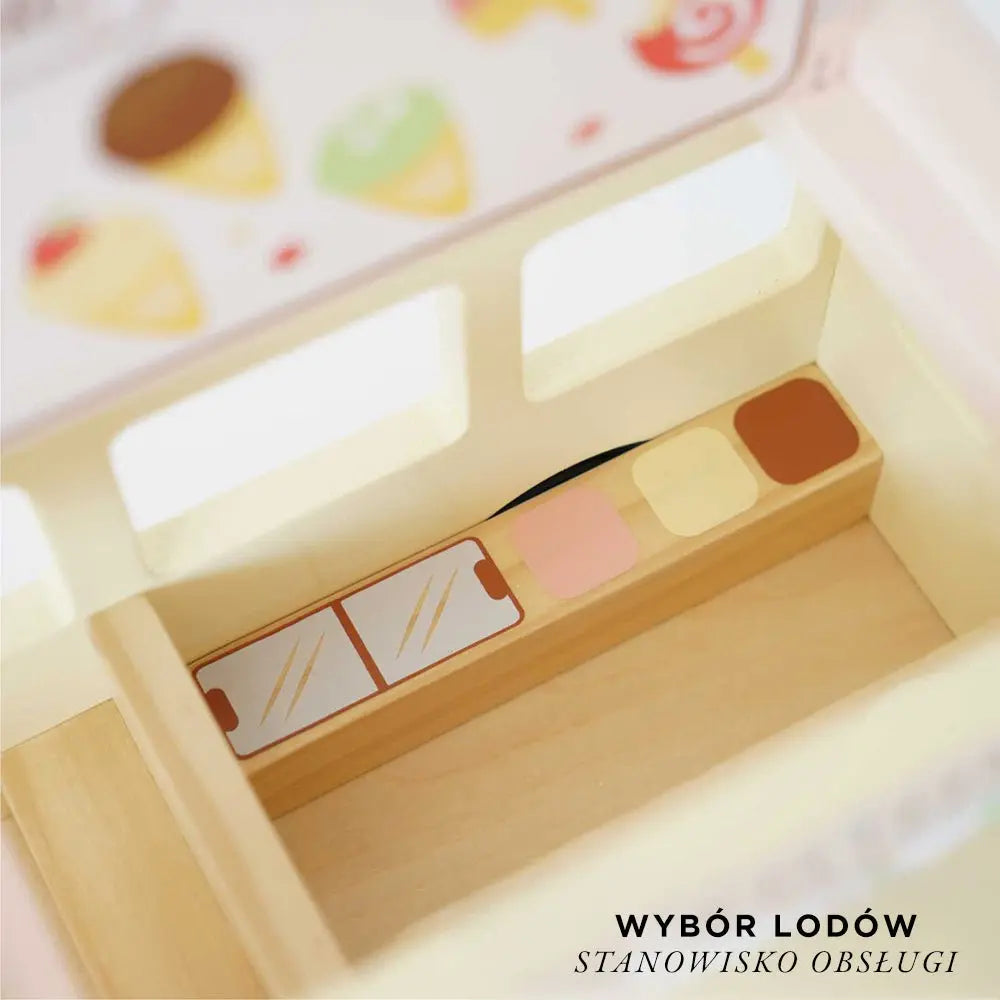 Drewniany samochód retro lodziarnia Dolly, zabawka dla dzieci, Le Toy Van - Zabawki z Lasu 