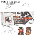 Drewniany statek piracki Barbarossa, zabawka dla dzieci, Le Toy Van - Zabawki z Lasu 