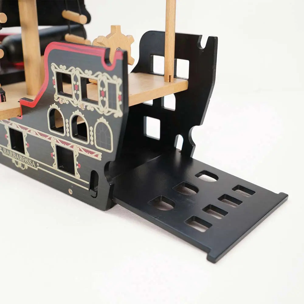 Drewniany statek piracki Barbarossa, zabawka dla dzieci, Le Toy Van - Zabawki z Lasu 