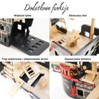 Drewniany statek piracki Barbarossa, zabawka dla dzieci, Le Toy Van - Zabawki z Lasu 