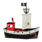 Drewniany statek piracki Podfruwajka Hoppetossa Pippi Langstrumpf, zabawka - Zabawki z Lasu 