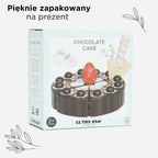 Drewniany tort czekoladowy, zabawka dla dzieci, odgrywanie ról, Le Toy Van - Zabawki z Lasu 