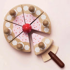 Drewniany tort urodzinowy ze świeczkami, zabawka dla dzieci, Le Toy Van - Zabawki z Lasu 