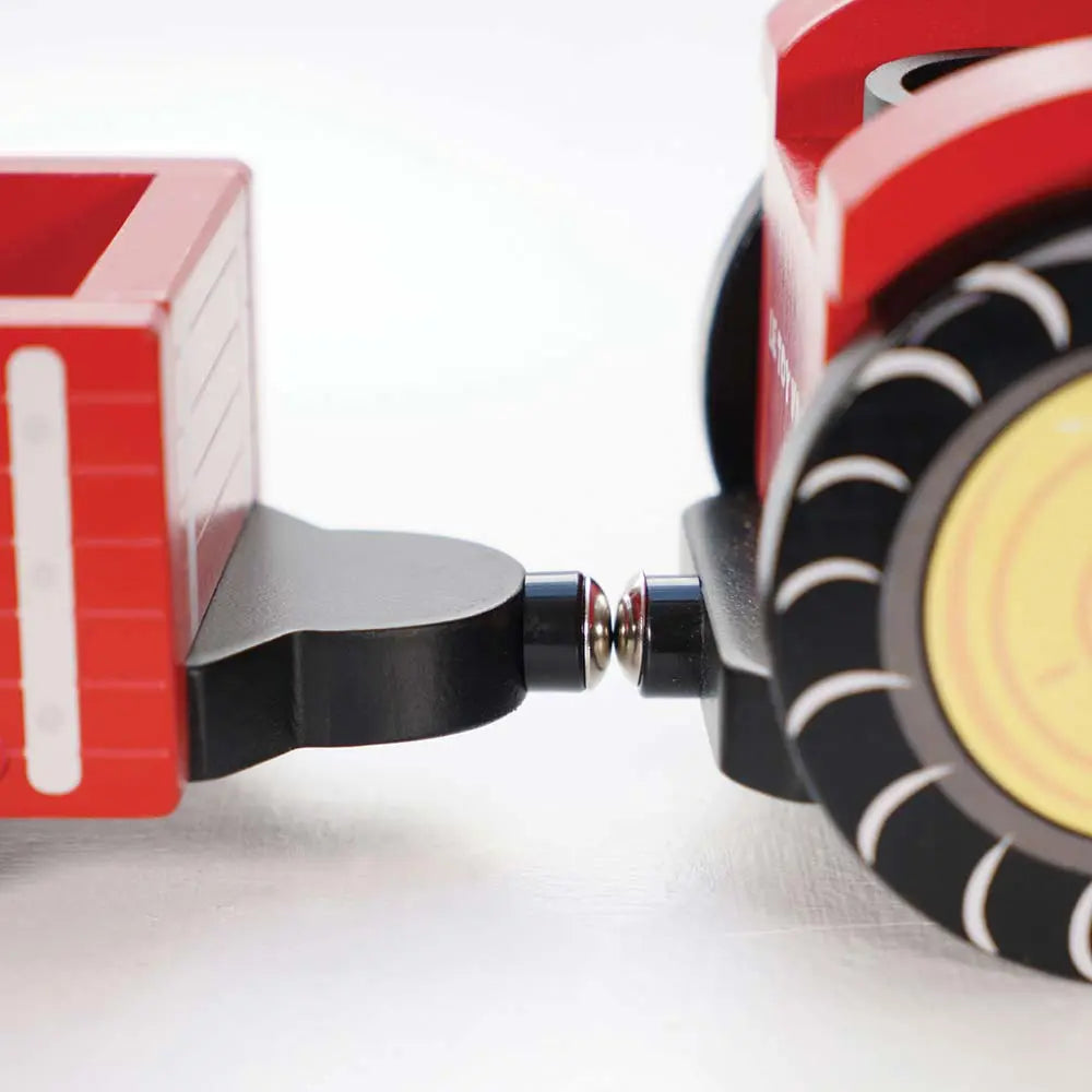 Drewniany traktor Bertiego, zabawka dla dzieci, samochodzik, Le Toy Van - Zabawki z Lasu 