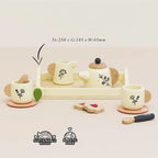 Drewniany zestaw do herbaty akcesoria kuchenne zabawka gotowanie Le Toy Van - Zabawki z Lasu 