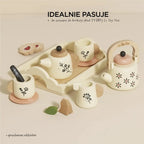 Drewniany zestaw do herbaty akcesoria kuchenne zabawka gotowanie Le Toy Van - Zabawki z Lasu 