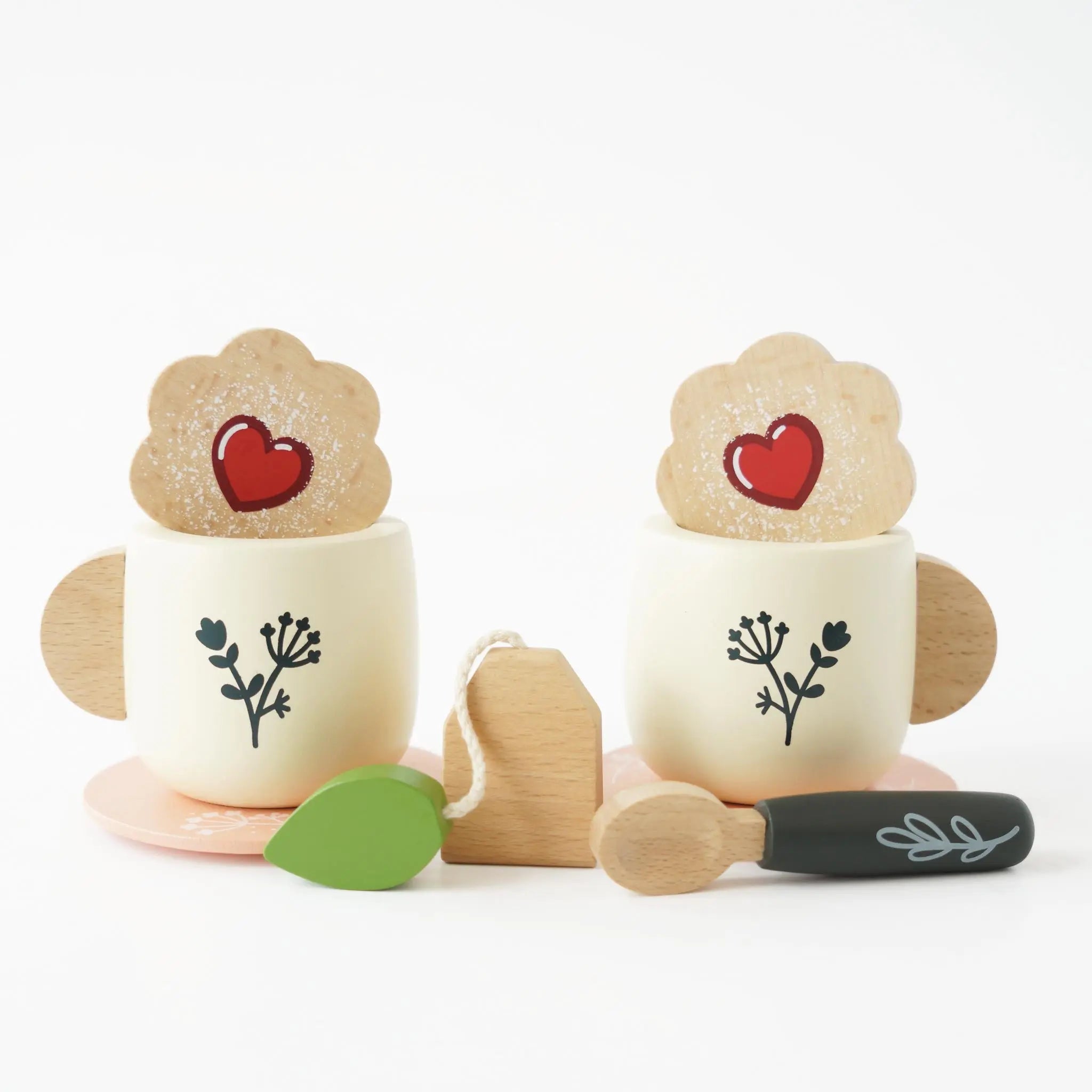 Drewniany zestaw do herbaty akcesoria kuchenne zabawka gotowanie Le Toy Van - Zabawki z Lasu 