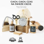 Drewniany zestaw fryzjera, zabawka dla dzieci, odgrywanie ról, Le Toy Van - Zabawki z Lasu 