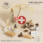 Drewniany zestaw lekarza weterynarza, zabawka dla dzieci, Le Toy Van - Zabawki z Lasu 