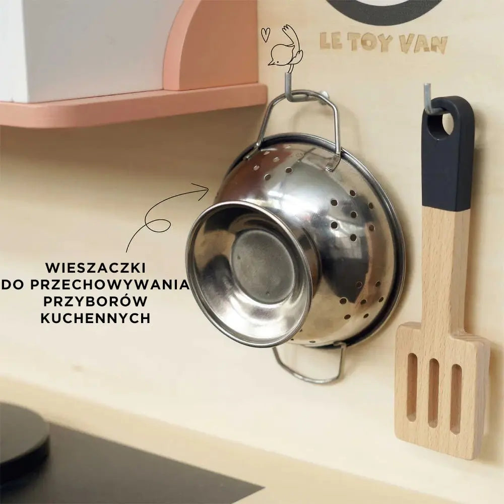 Duża drewniana kuchnia dla dzieci, zabawkowa kuchenka, gotowanie Le Toy Van - Zabawki z Lasu 