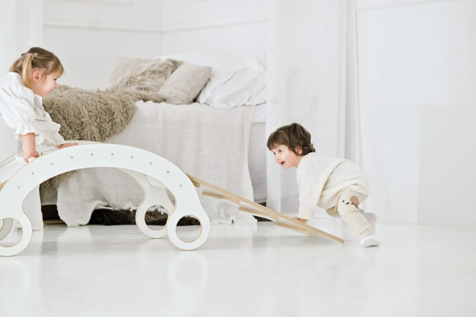 Bujak M + ścianka wspinaczkowa / zjeżdżalnia - Zabawki z Lasu 