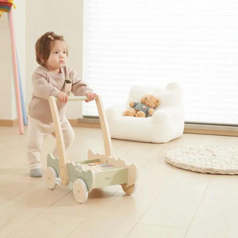 Viga Drewniany Wózek Na Klocki Pchacz