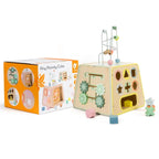 CLASSIC WORLD Drewniana Kostka Edukacyjna Sensoryczna 6w1