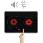 TOOKY TOY Duża Drewniana Multifunkcyjna Kuchnia Nowoczesna Akcesoria