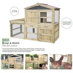 CLASSIC WORLD EDU Domek dla Zwierząt Klatka Kurnik + Mini Warzywnik