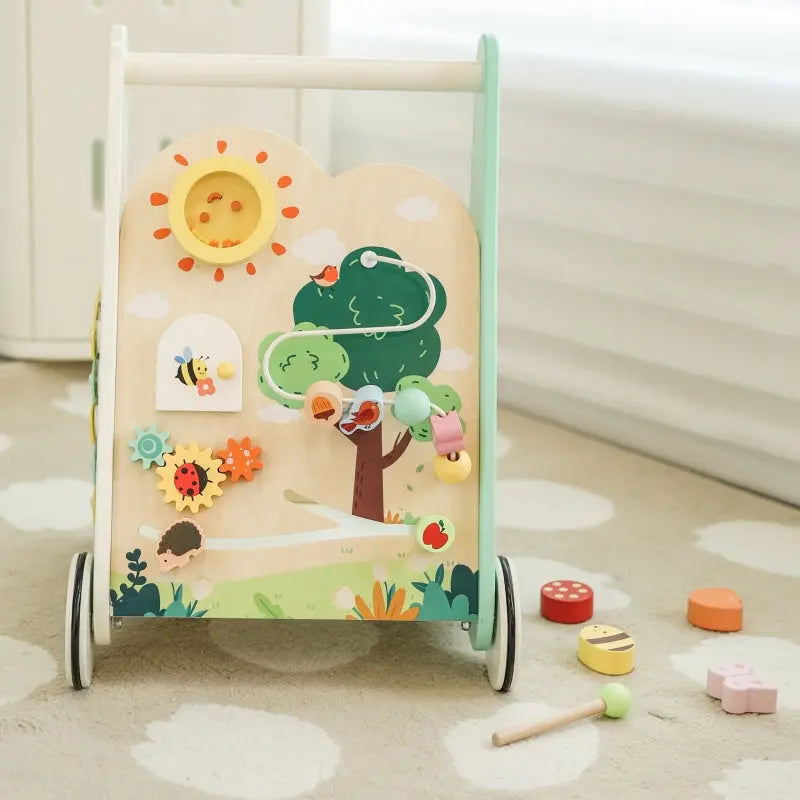 CLASSIC WORLD Drewniany Pchacz Multifunkcyjny 8w1 "Leśny Chodzik"