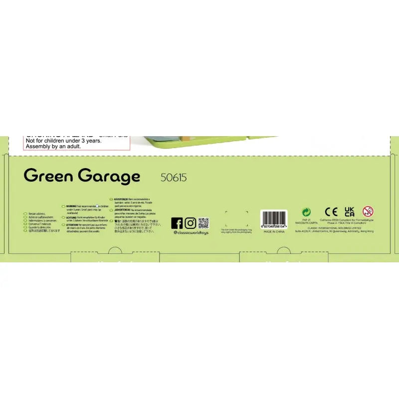 CLASSIC WORLD Drewniany 3 Poziomowy Garaż XL z Windą "Eko Strefa"