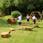 CLASSIC WORLD EDU Drewniany Tor Równoważnia XXL Ścieżka Ruchowa Motoryczna