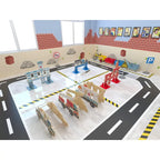 CLASSIC WORLD EDU Ogromne Klocki Konstrukcyjne Drewniane Zestaw Szpital Kościół Wieża 97 el.