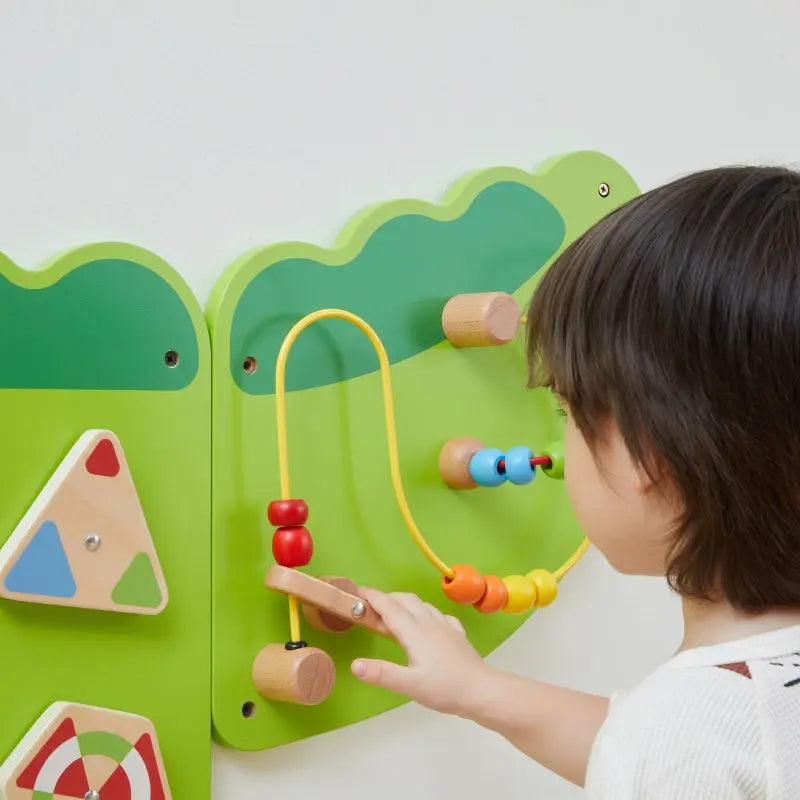 VIGA Tablica Sensoryczna Manipulacyjna Krokodyl Certyfikat FSC Montessori