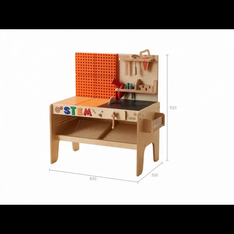 MASTERKIDZ Drewniany Warsztat XXL Montessori STEM z Narzędziami