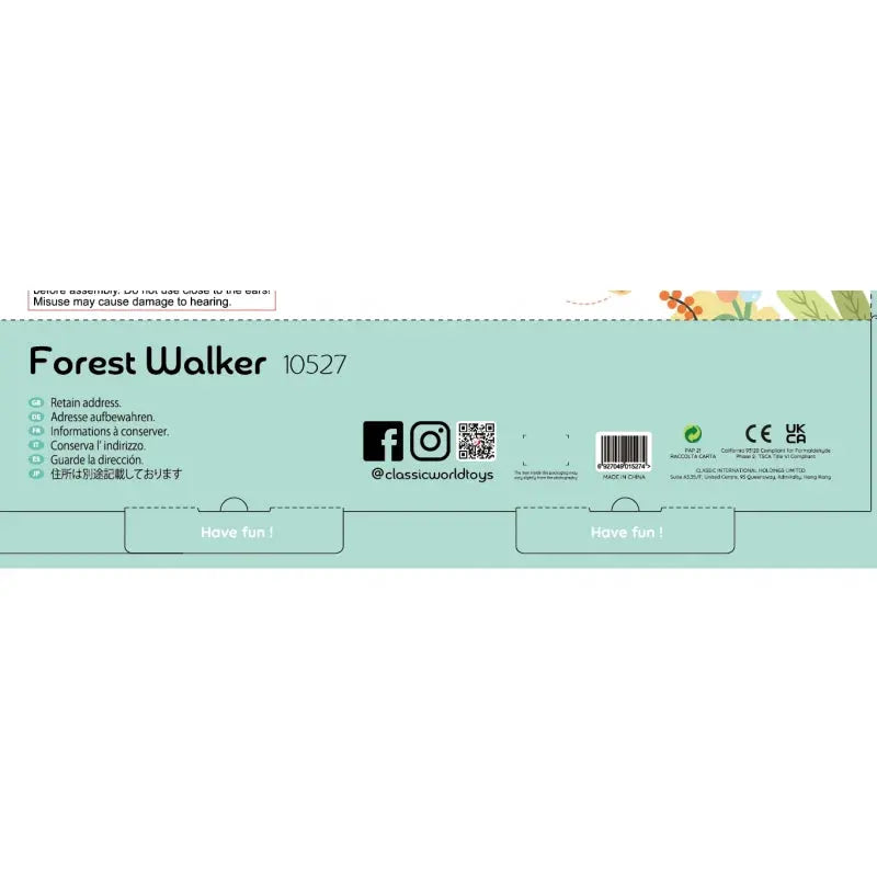 CLASSIC WORLD Drewniany Pchacz Multifunkcyjny 8w1 "Leśny Chodzik"