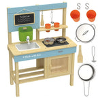 CLASSIC WORLD Drewniana Kuchnia Ogrodowa Błotna XXL z Akcesoriami