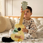 CLASSIC WORLD Drewniane Ukulele Gitara dla Dzieci Niebieskie