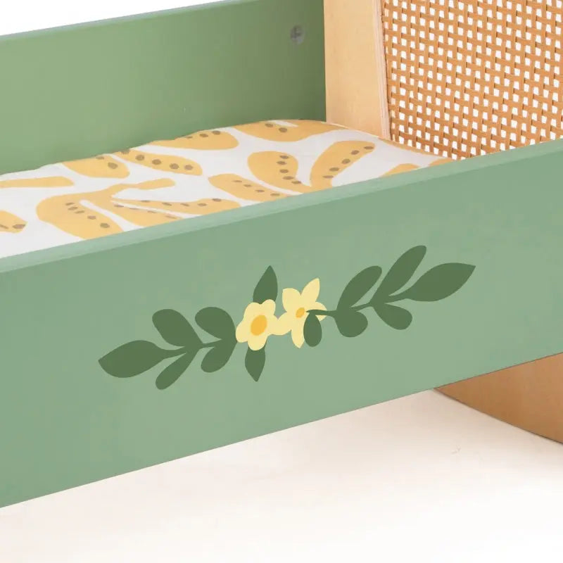 CLASSIC WORLD Drewniana Kołyska Vintage Łóżeczko dla Lalek