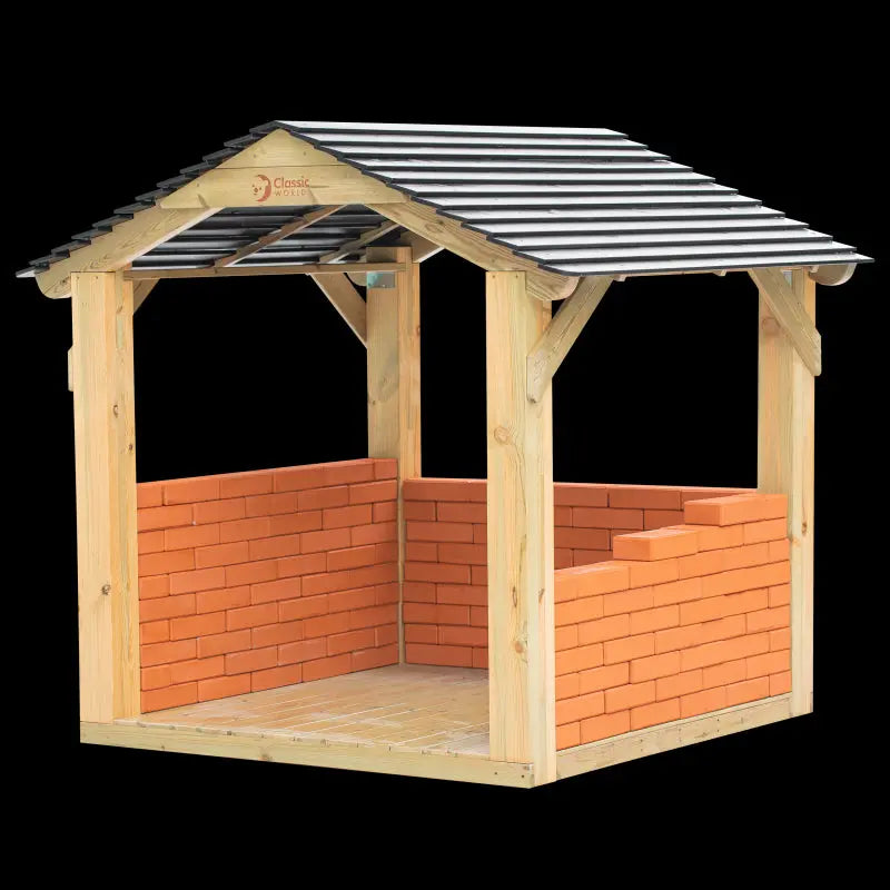 CLASSIC WORLD EDU Duży Drewniany Domek Altana