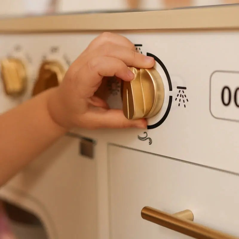 TOOKY TOY Duża Drewniana Multifunkcyjna Kuchnia Nowoczesna Akcesoria