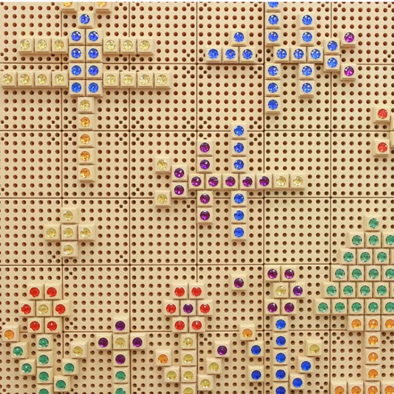 MASTERKIDZ Drewniana Tablica STEM Wolnostojąca XXL w Kształcie Domu + Akcesoria