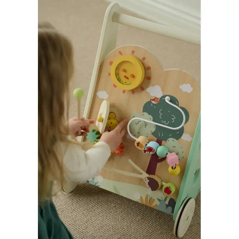 CLASSIC WORLD Drewniany Pchacz Multifunkcyjny 8w1 "Leśny Chodzik"