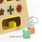 CLASSIC WORLD Drewniana Kostka Edukacyjna Sensoryczna 6w1