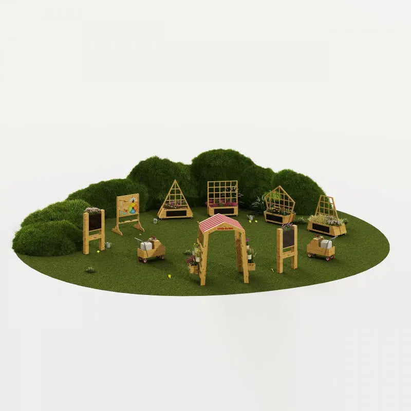 CLASSIC WORLD EDU Drewniana Brama Ogrodowa Pergola Kwietnik