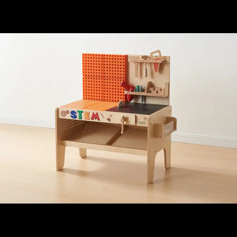 MASTERKIDZ Drewniany Warsztat XXL Montessori STEM z Narzędziami