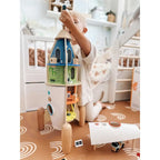 CLASSIC WORLD Drewniana Rakieta Domek dla Dzieci + Figurki Akc.