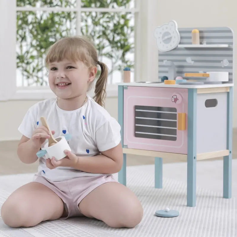 VIGA Kuchnia drewniana dla dzieci z akcesoriami